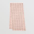 Burberry Burberry Embroidered Vintage Check Lightweight Cashmere Scarf, Orange
