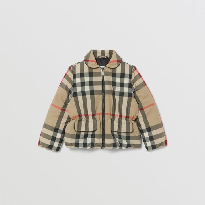 Burberry Burberry Childrens Down-filled Check Recycled Polyester Jacket, Size: 10y