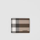 Burberry Burberry Check E-canvas Bifold Wallet, Brown