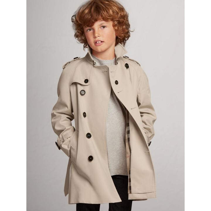 Burberry Burberry The Wiltshire Trench Coat, Size: 6y, Beige