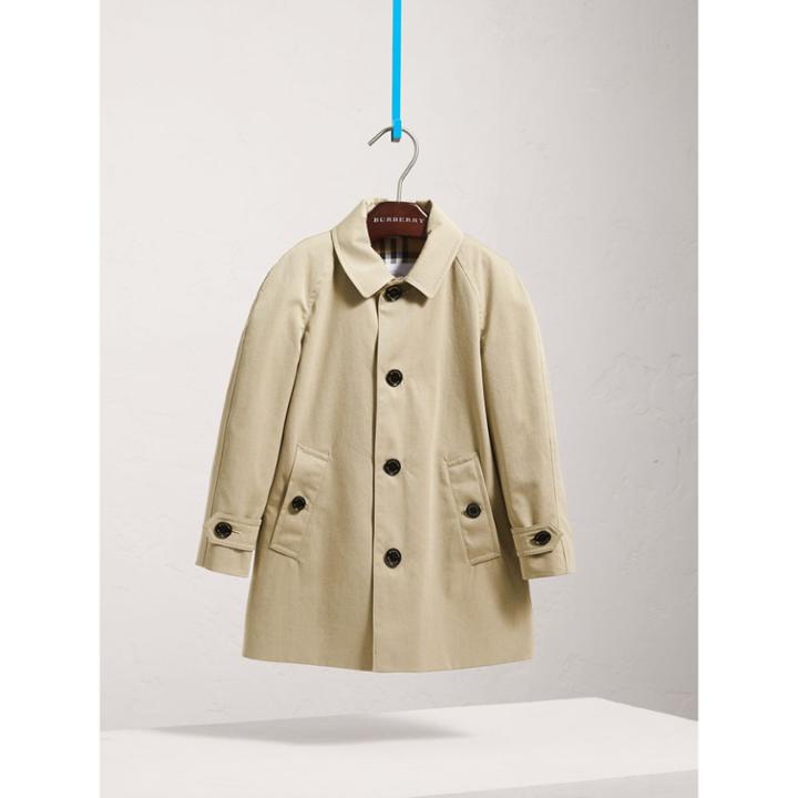 Burberry Burberry Tropical Gabardine Trench Coat, Size: 12y, Grey