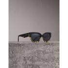 Burberry Burberry Two-tone Square Frame Sunglasses, Black