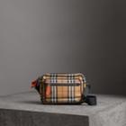 Burberry Burberry Vintage Check And Leather Crossbody Bag