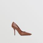 Burberry Burberry Eyelet Detail Leather Point-toe Pumps, Size: 35