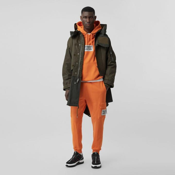 Burberry Burberry Nylon Hooded Parka With Detachable Warmer, Size: 40, Green