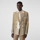 Burberry Burberry English Fit Crystal Embroidered Wool Cashmere Jacket, Size: 36, Beige