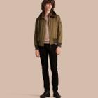 Burberry Cotton Bomber Jacket With Detachable Fur-lined Warmer