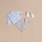 Burberry Burberry Washed Check Cotton Shirt, Size: 6m, Blue