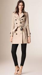 Burberry Burberry The Chelsea -mid-length Heritage Trench Coat, Size: 04, Beige