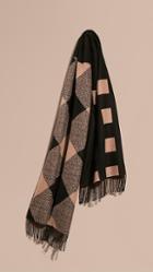 Burberry Reversible Check Cashmere Scarf