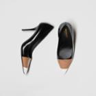 Burberry Burberry Tape Detail Leather Pumps, Size: 37.5, Black