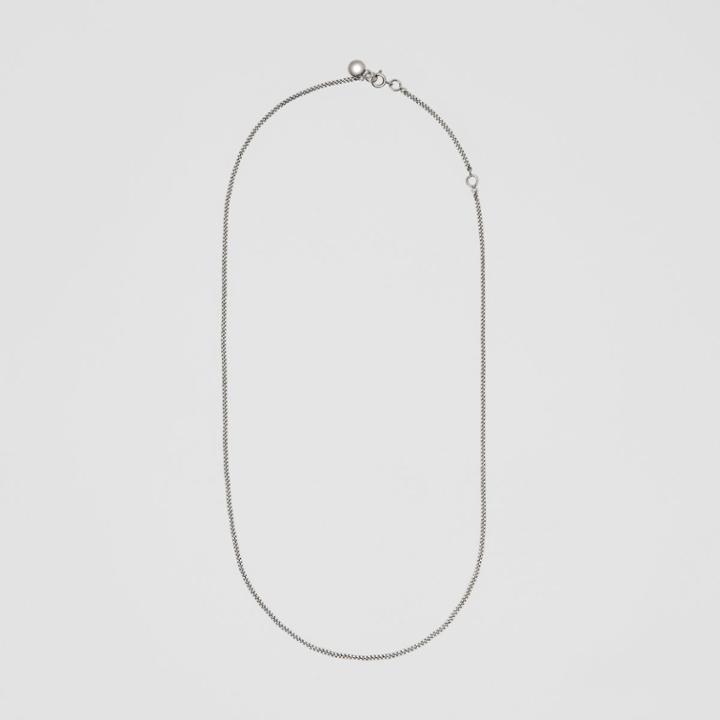 Burberry Burberry Palladium-plated Chain Necklace, Palladio