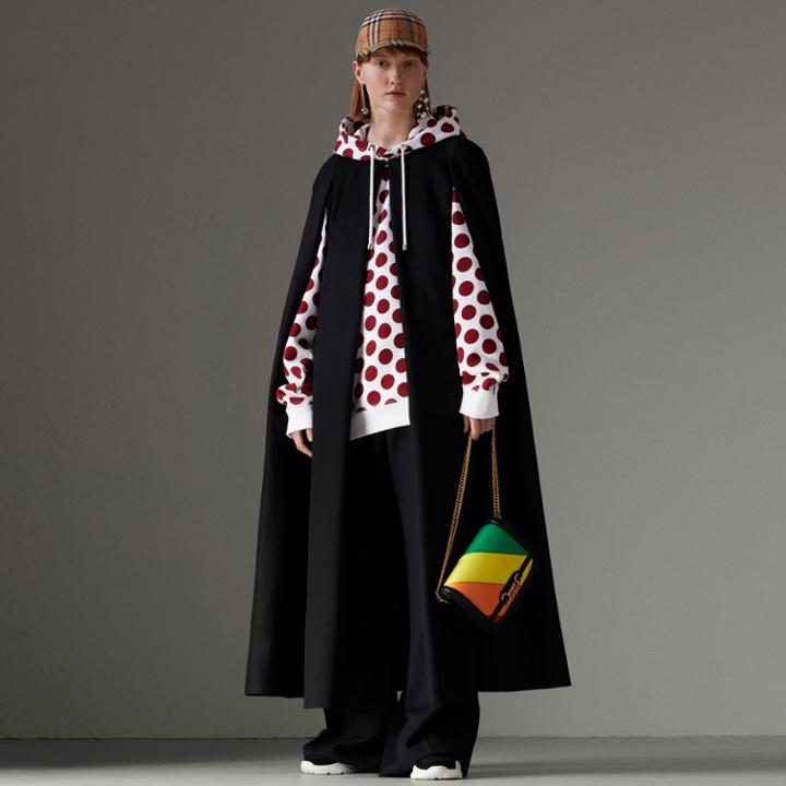 Burberry Burberry Long Doeskin Wool Cape, Size: Xs/s, White