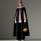 Burberry Burberry Long Doeskin Wool Cape, Size: Xs/s, White