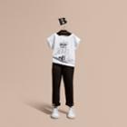 Burberry Burberry Hats Off Motif Cotton T-shirt, Size: 4y, White