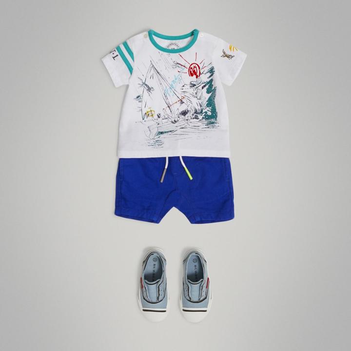 Burberry Burberry Adventure Motif Cotton T-shirt, Size: 2y