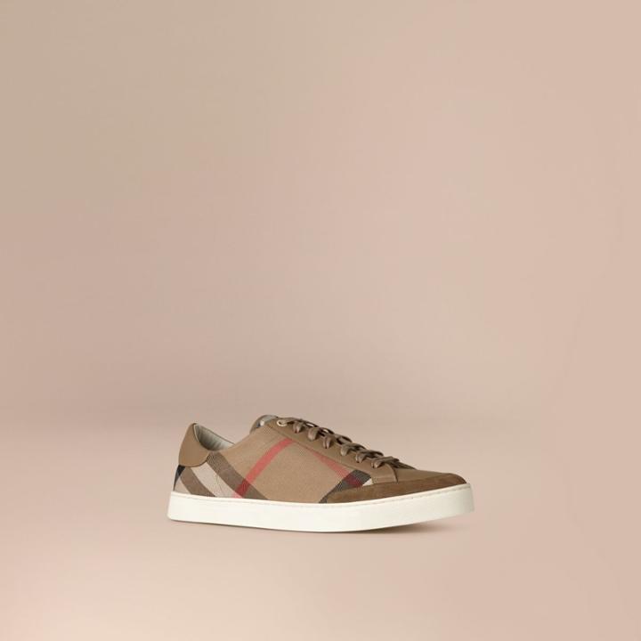 Burberry Burberry House Check Trainers, Size: 41.5, Green