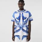 Burberry Burberry Mermaid Tail Print Cotton Oversized T-shirt, Size: Xxl