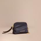 Burberry Burberry Small Zip-top Technical Nylon Pouch, Blue