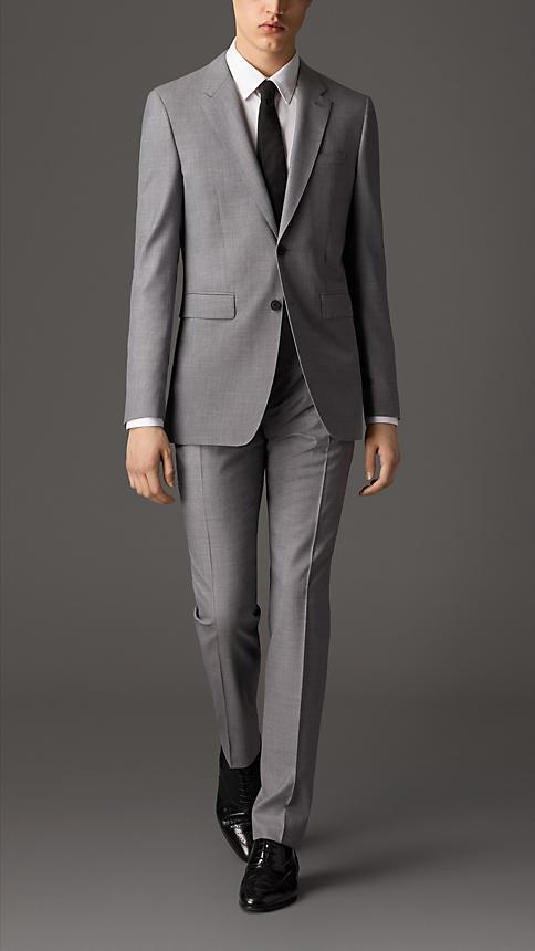 Burberry Modern Fit Wool Part-canvas Suit