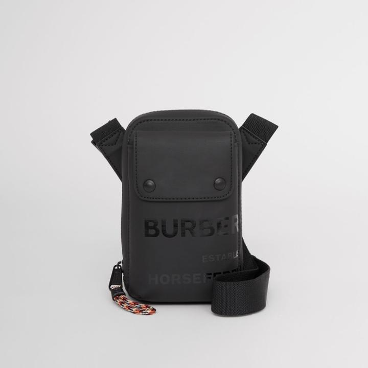 Burberry Burberry Horseferry Print Coated Canvas Crossbody Pouch
