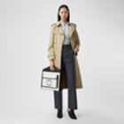 Burberry Burberry Pocket Detail Technical Wool Tailored Trousers, Size: 04, Blue