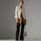 Burberry Burberry Cotton Linen Fitted Jacket, Size: 10