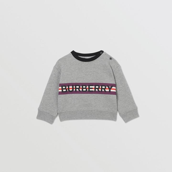 Burberry Burberry Childrens Logo Print Jersey Sweatshirt, Size: 2y, Grey