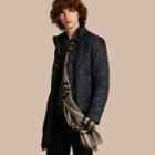 Burberry Stand Collar Military Quilted Jacket