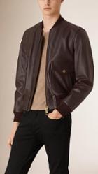 Burberry Smooth Leather Blouson
