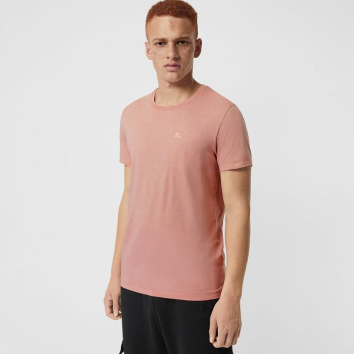 Burberry Burberry Cotton T-shirt, Size: L, Pink