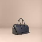 Burberry Burberry London Leather Holdall, Blue