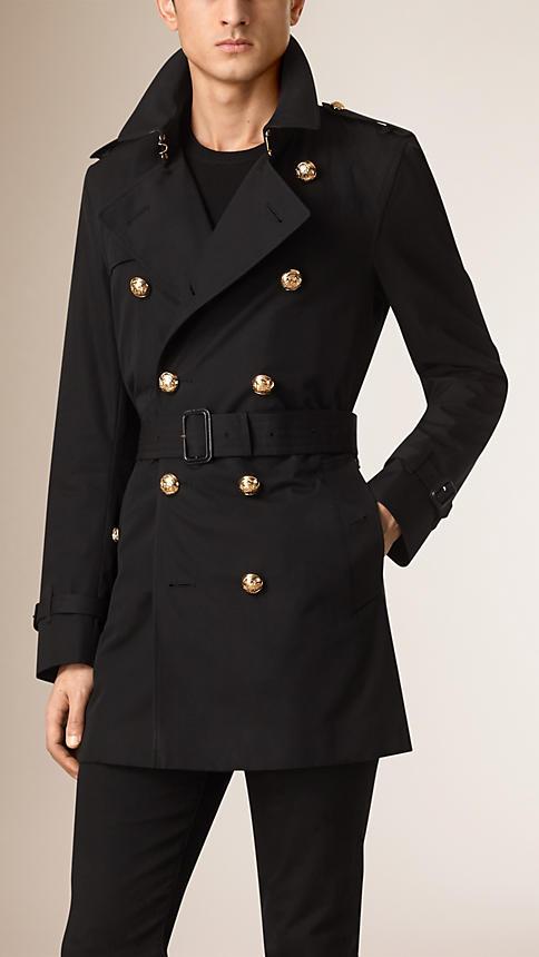 Burberry Regimental Button Cotton Gabardine Trench Coat