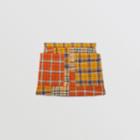 Burberry Burberry Childrens Patchwork Check Cotton Flannel Skirt, Size: 10y, Yellow