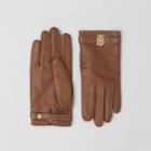 Burberry Burberry Monogram Motif Lambskin Gloves, Size: 6