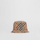 Burberry Burberry Childrens Vintage Check Technical Cotton Bucket Hat, Size: 8y-12y
