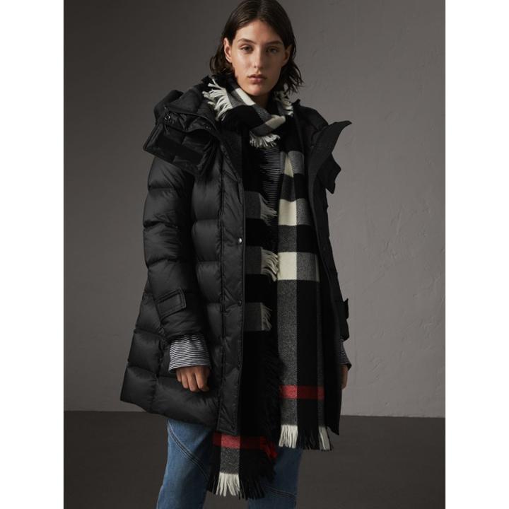 Burberry Burberry Detachable Hooded Down-filled Puffer Coat, Size: Xs, Black