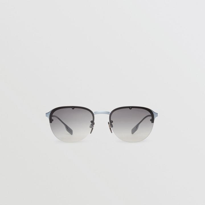 Burberry Burberry Round Frame Sunglasses, Grey