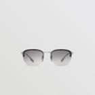 Burberry Burberry Round Frame Sunglasses, Grey