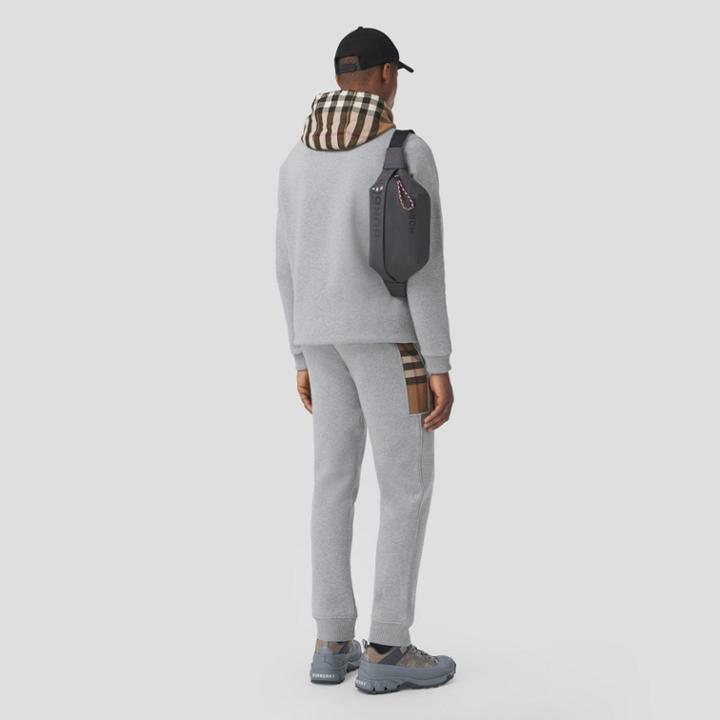Burberry Burberry Check Panel Cotton Blend Jogging Pants, Size: Xxs