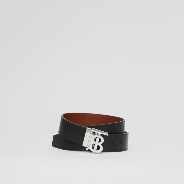 Burberry Burberry Reversible Monogram Motif Leather Belt, Size: 90