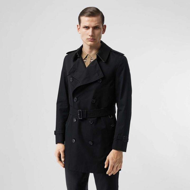 Burberry Burberry The Short Wimbledon Trench Coat, Size: 34, Black