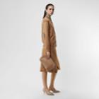 Burberry Burberry Vintage Check Detail Merino Wool Cardigan, Size: S, Brown