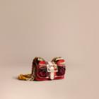 Burberry Burberry The Ruffle Buckle Bag In Snakeskin And Calf Leather, Pink