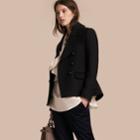 Burberry Burberry Tailored Wool Blend Jacket, Size: 04, Black