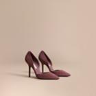 Burberry Burberry Point-toe Suede D'orsay Pumps, Size: 38, Pink