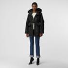 Burberry Burberry Shape-memory Taffeta Hooded Parka, Size: 06, Black