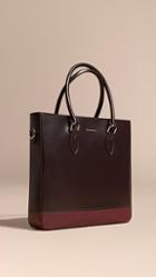 Burberry Panelled London Leather Tote Bag