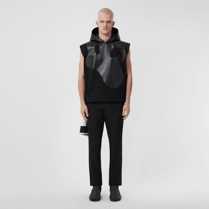 Burberry Burberry Monster Graphic Cotton And Lambskin Hoodie, Size: Xl