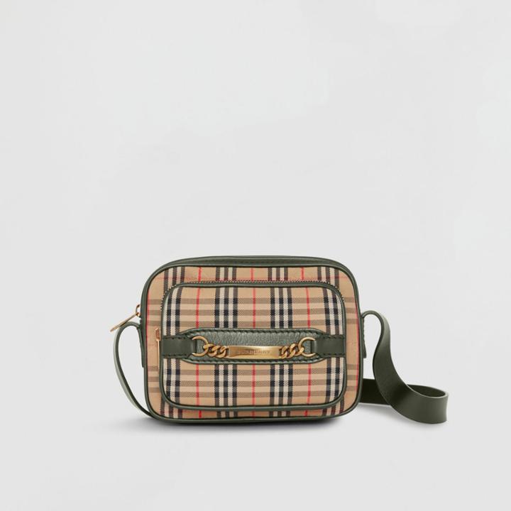 Burberry Burberry The 1983 Check Link Camera Bag, Green